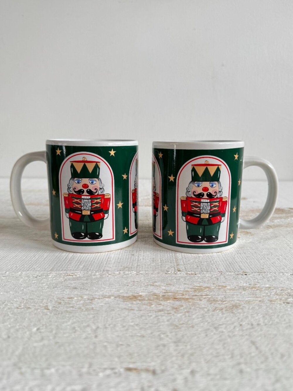 Set of Two Himark Vintage Nutcracker Mugs - Holiday Nut Cracker Mug Pair